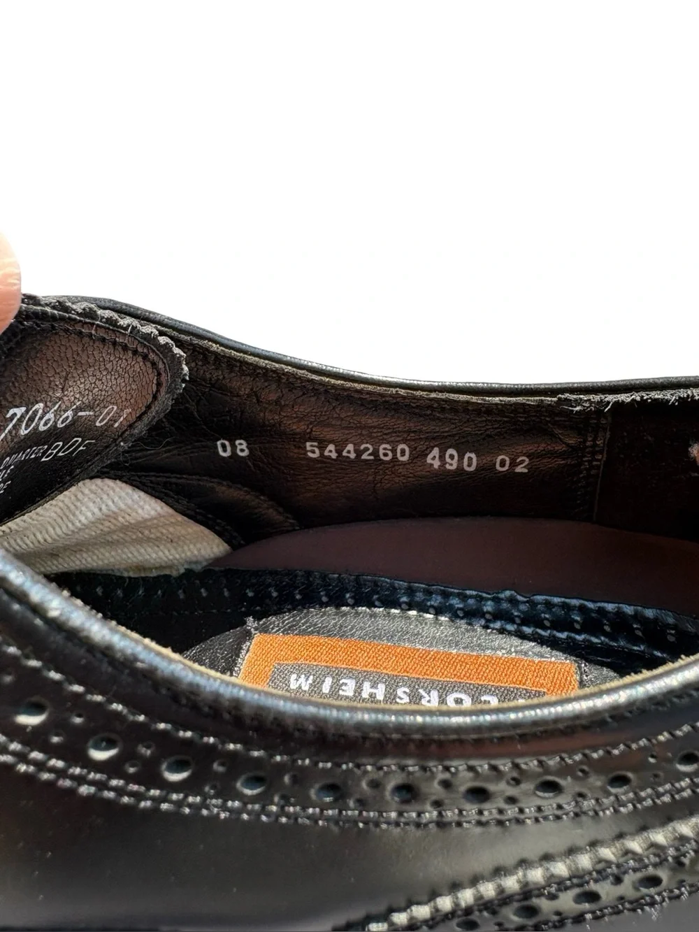Florsheim Lexington Wingtip Oxford Black Leather Shoes Mens 9 Narrow Fit